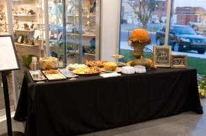 Beautiful table fixings at the Nov. 1 event